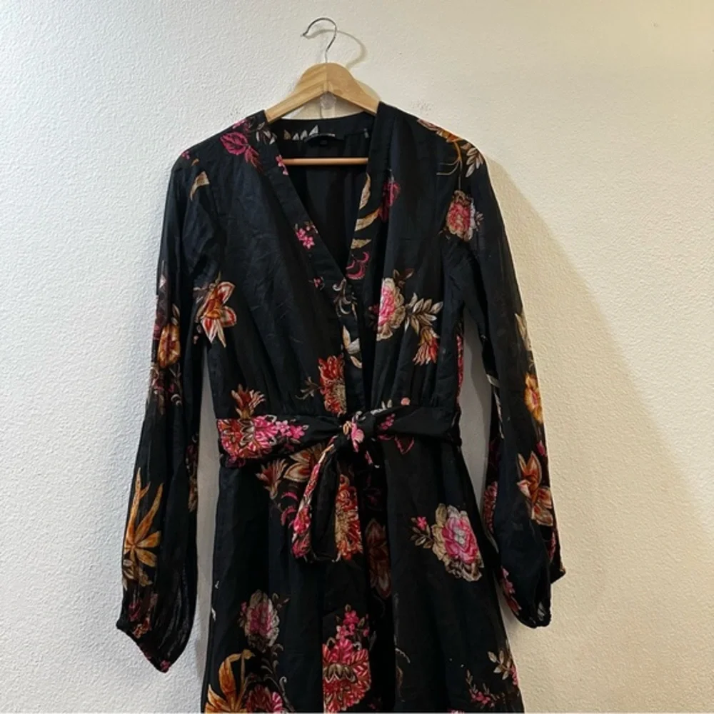 Kobi Halperin Denise Floral Belted Midi-Dress Size Medium - Picture 5 of 13